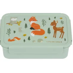 A Little Lovely Company bento lunch box Forest friends groen