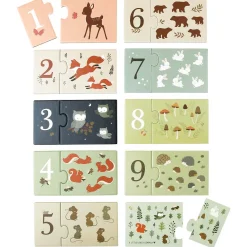 A Little Lovely Company Telpuzzel Bosvriendjes Green