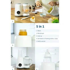 Alecto foodprocessor BFP-66 5-in-1 gezonde babyvoeding