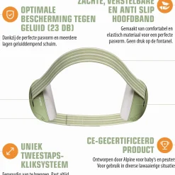 Alpine Muffy Baby gehoorbeschermers groen