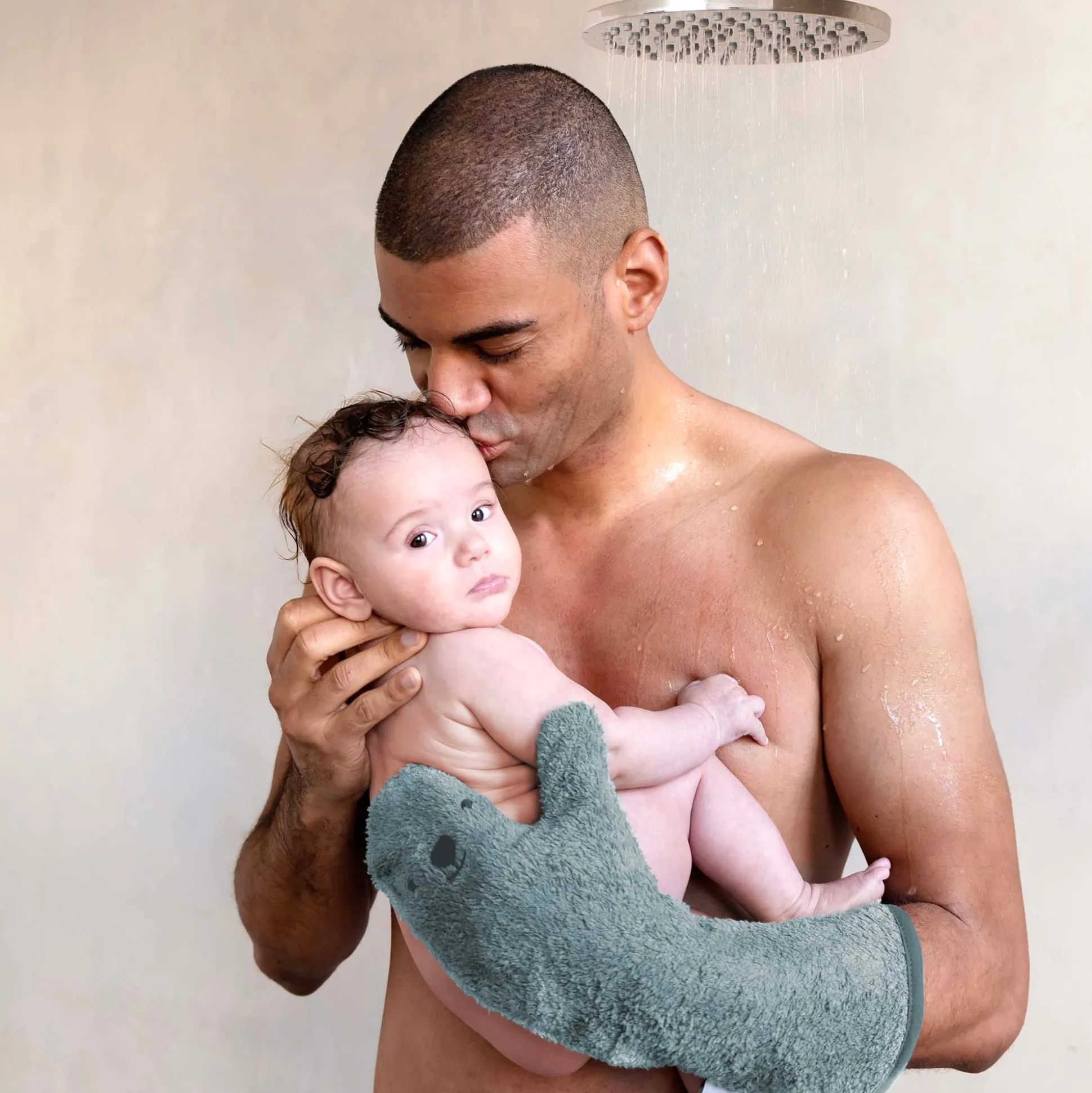 Baby Shower Glove blauw