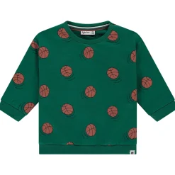 Babyface baby sweater lange mouwen all over print groen