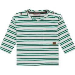 Babyface baby t-shirt lange mouwen strepen groen
