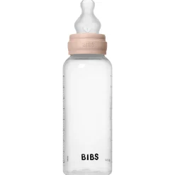 Bibs babyfles met siliconen speen - medium flow 270ml transparant