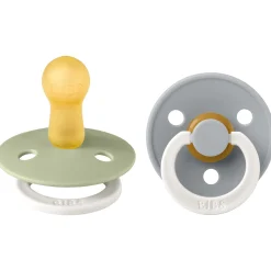 Bibs fopspeen size 2 - Glow in the dark Sage Night / Cloud Night