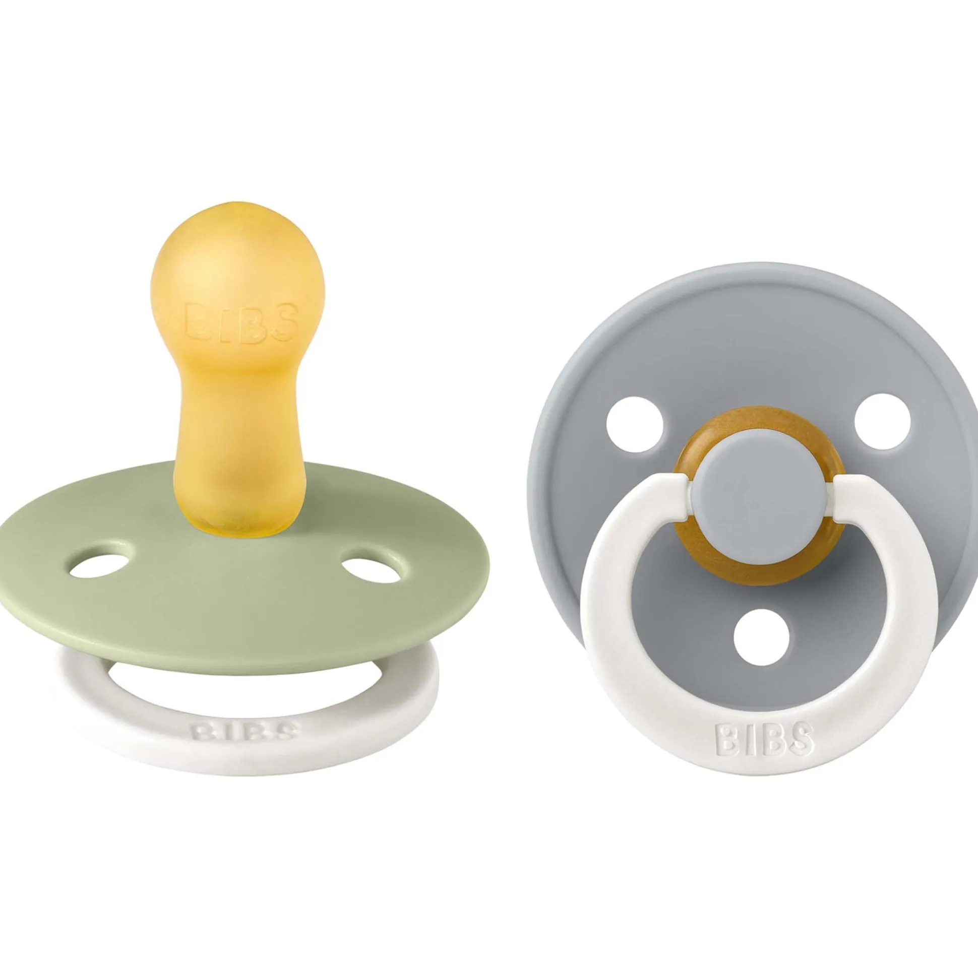 Bibs fopspeen size 2 - Glow in the dark Sage Night / Cloud Night