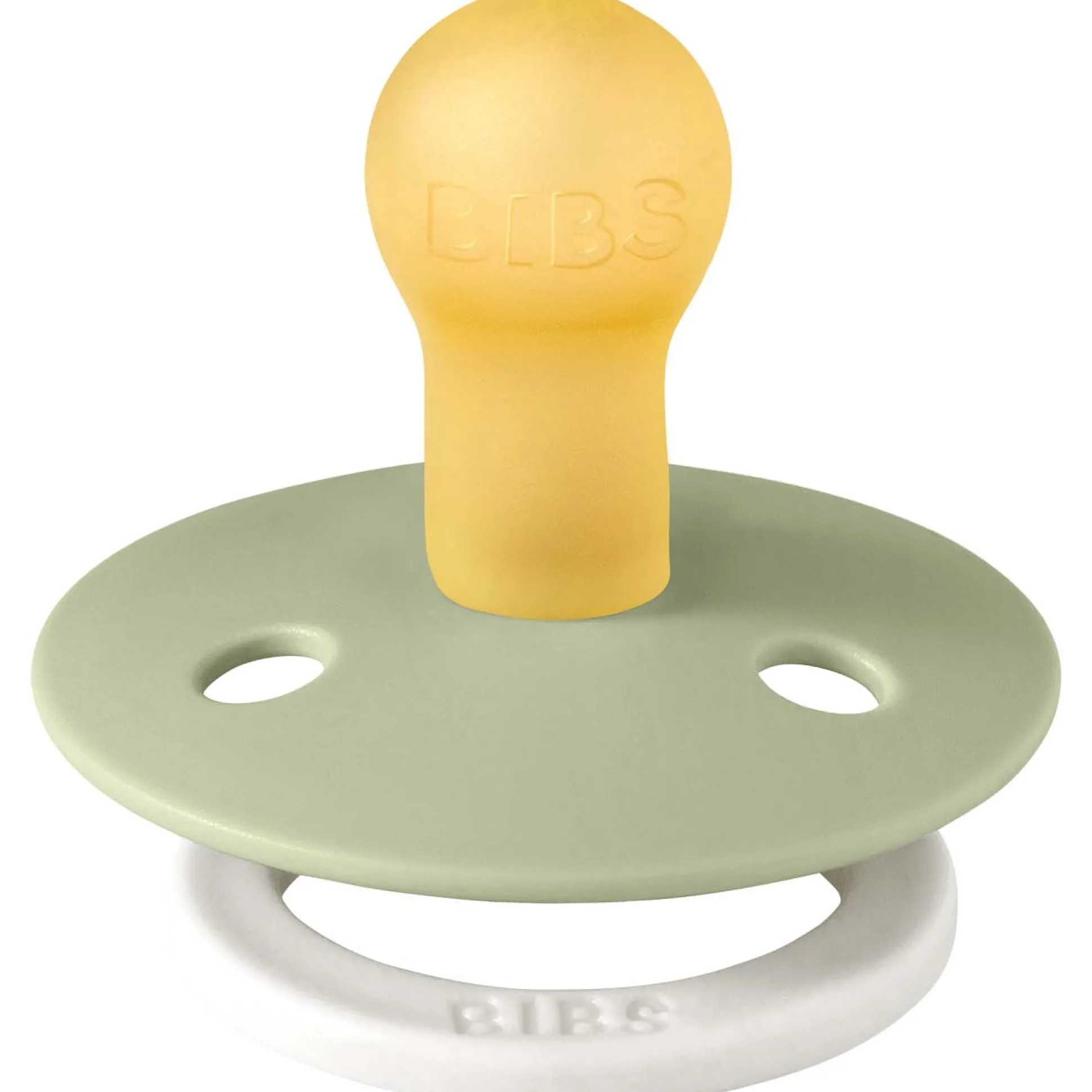 Bibs fopspeen size 1 - Glow in the dark Sage Night / Cloud Night