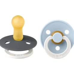 Bibs fopspeen size 2 - Glow in the dark Iron Night / Baby Blue Night