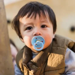 Bibs fopspeen Size 1 Grey