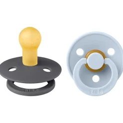 Bibs fopspeen Size 2 Irone/ Baby Blue