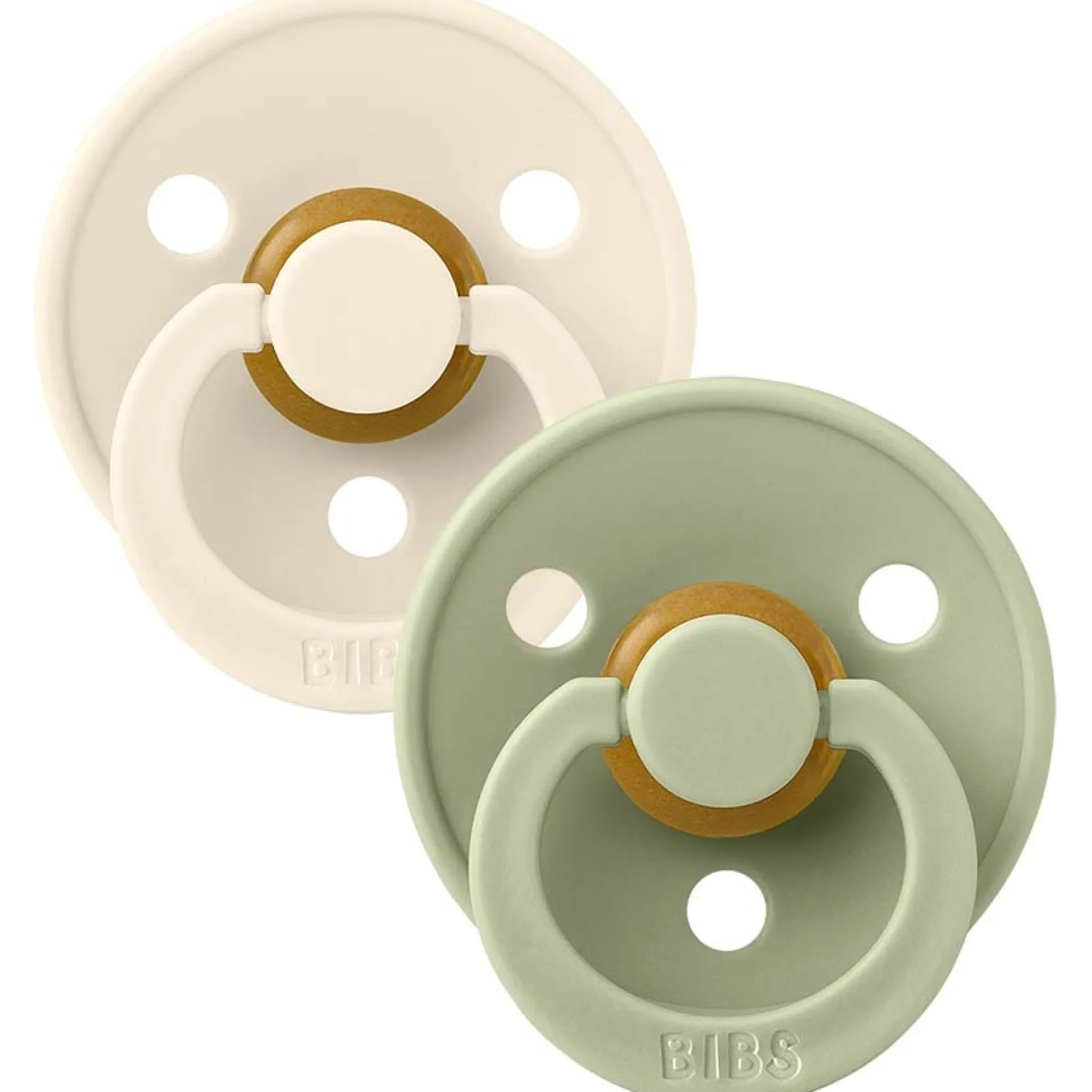 Bibs fopspeen Size 2 Sage/Ivory