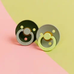 Bibs fopspeen Studio Round Size 1 - 2 stuks Dark Olive Green