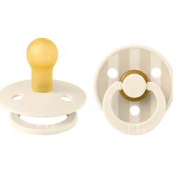 Bibs fopspeen Studio Round Size 1 - 2 stuks Beigebrown