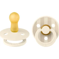 Bibs fopspeen Studio Round size 2 - 2 stuks Beigebrown