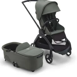 Bugaboo Dragonfly frame + zit Black Forest Green