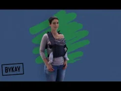 ByKay Click Carrier Classic Ribbed Velvet Almond Sand