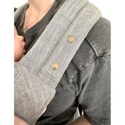 ByKay x Prénatal Click Classic linnen draagzak Grey Melee