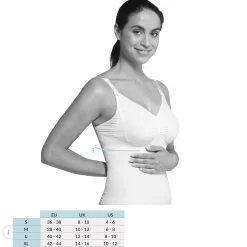 Carriwell corrigerend voedingshemd spaghettibandjes effen zwart