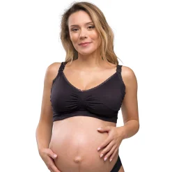 Carriwell meegroei- en voedingsbh gelbeugel voorgevormd zwart