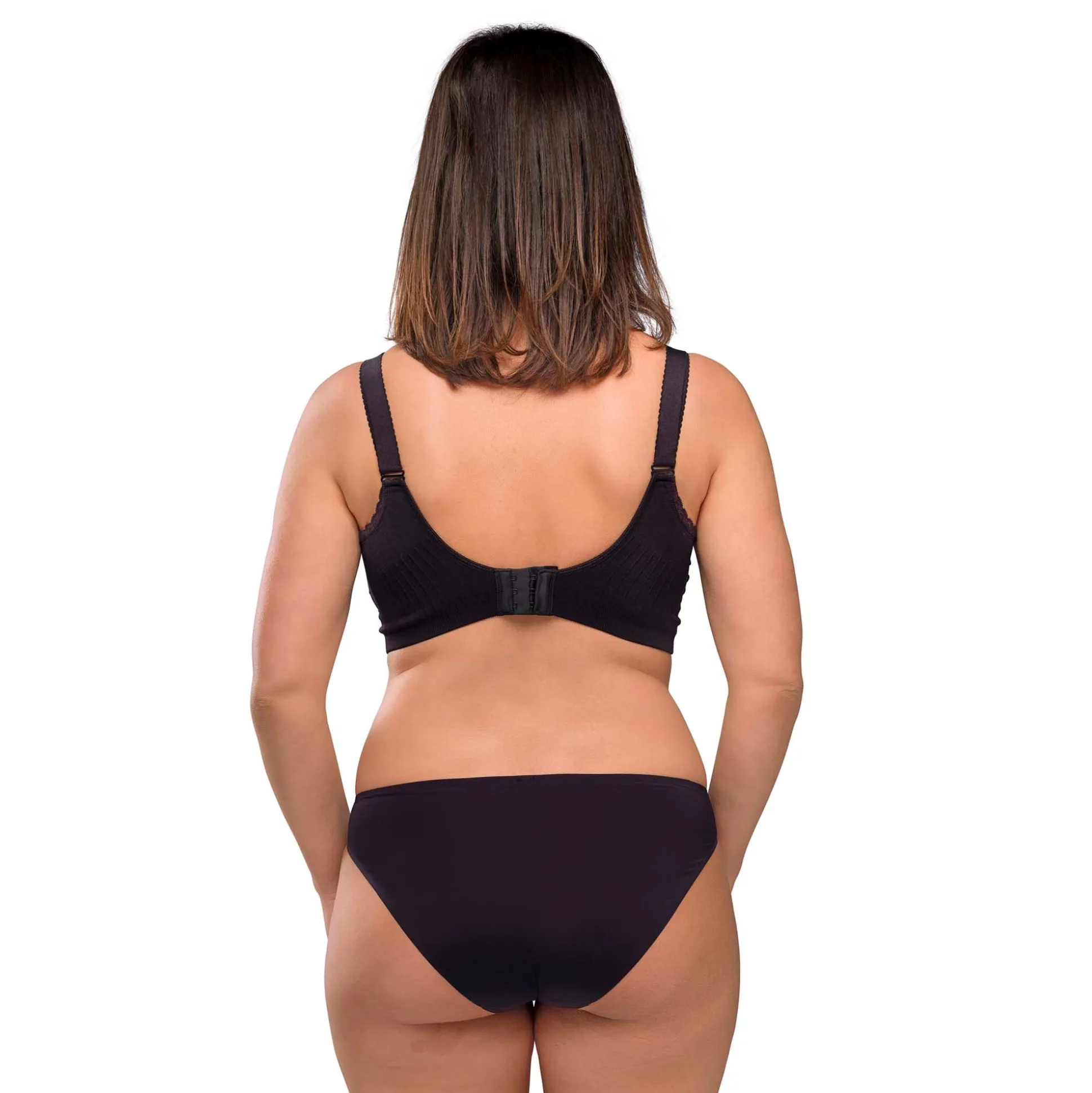 Carriwell meegroei- en voedingsbh gelbeugel voorgevormd zwart