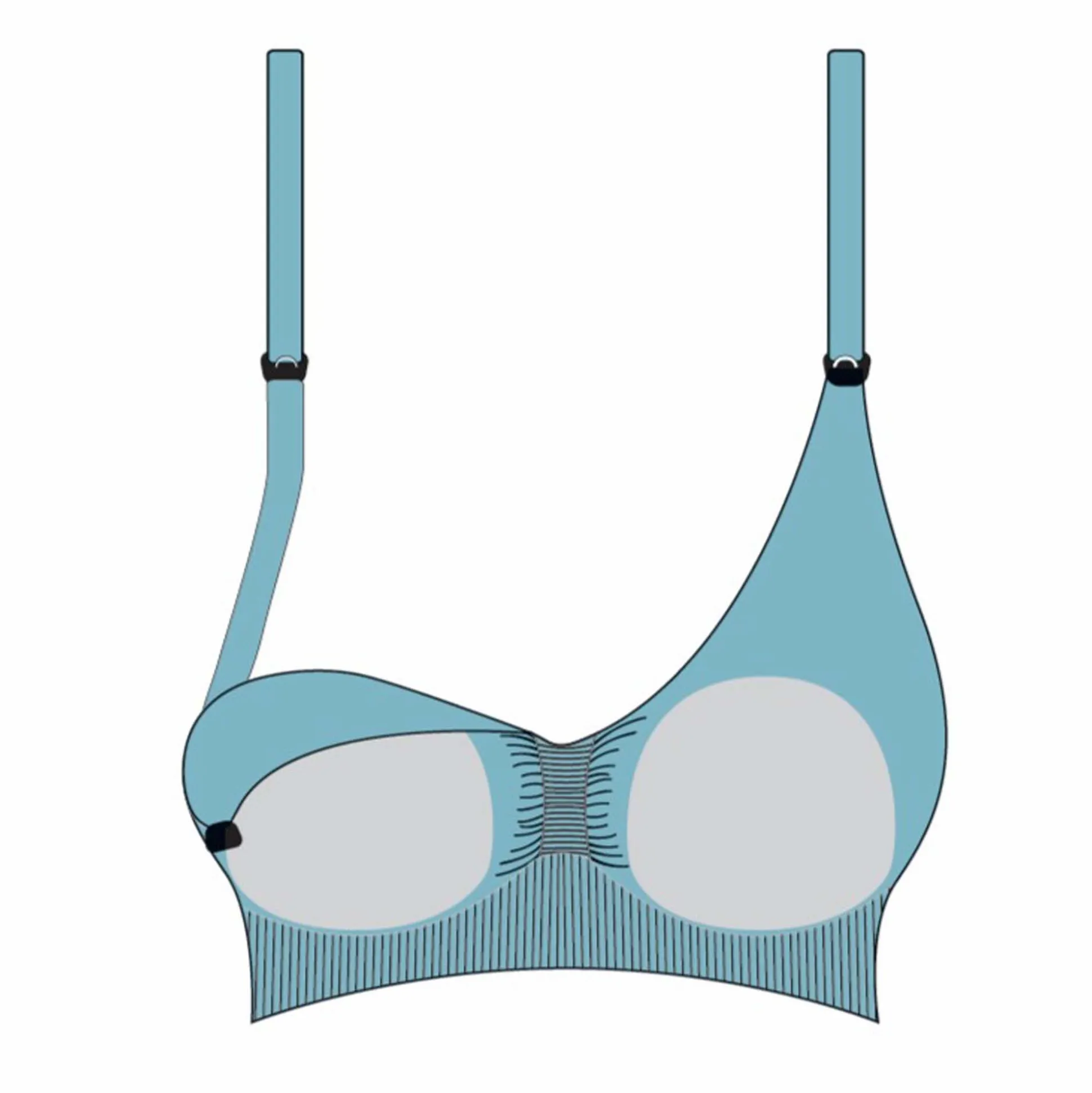 Carriwell meegroei- en voedingsbh voorgevormd wit