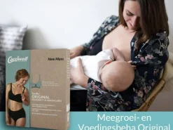 Carriwell meegroei- en voedingsbh naadloos   zwart