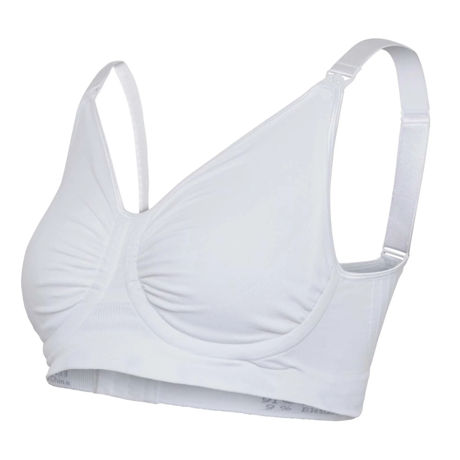 Carriwell meegroei- en voedingsbh gelbeugel effen wit