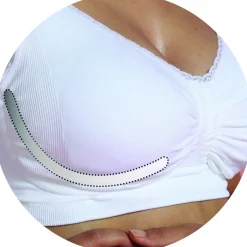 Carriwell meegroei- en voedingsbh gelbeugel effen wit