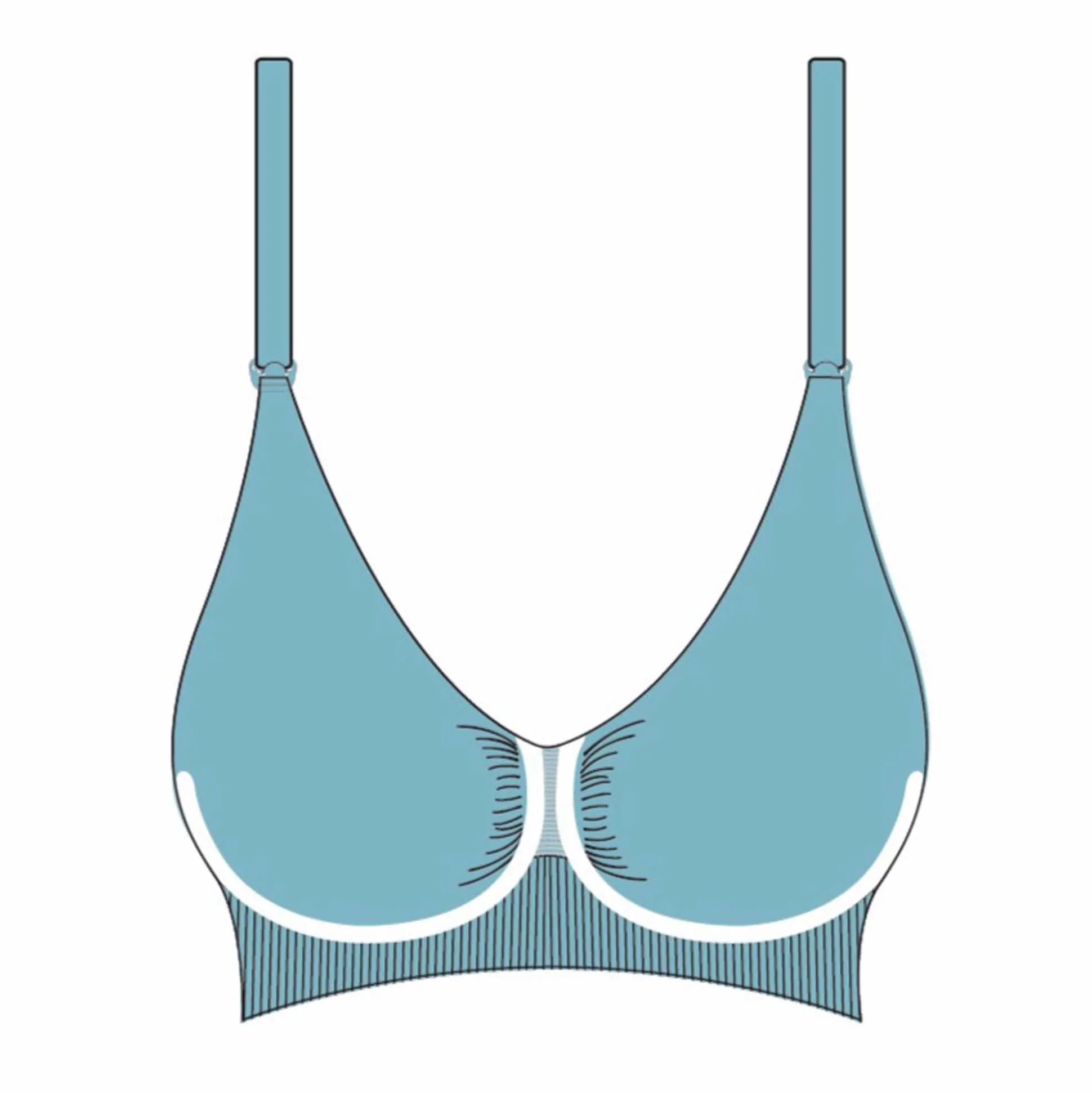 Carriwell meegroei- en voedingsbh gelbeugel effen wit