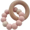 Chewies & More basic ombre rattle / bijtspeeltje mini roze