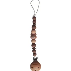 Chewies & More Clip speenkoord Silicone Bear bruin