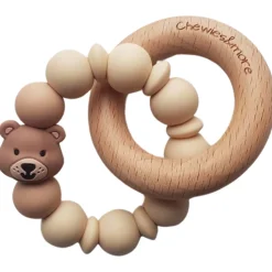 Chewis & More Mini bijtring Bear beige