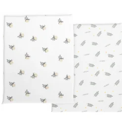 Chicco Next2Me bamboo hoeslakens 2-pack wit