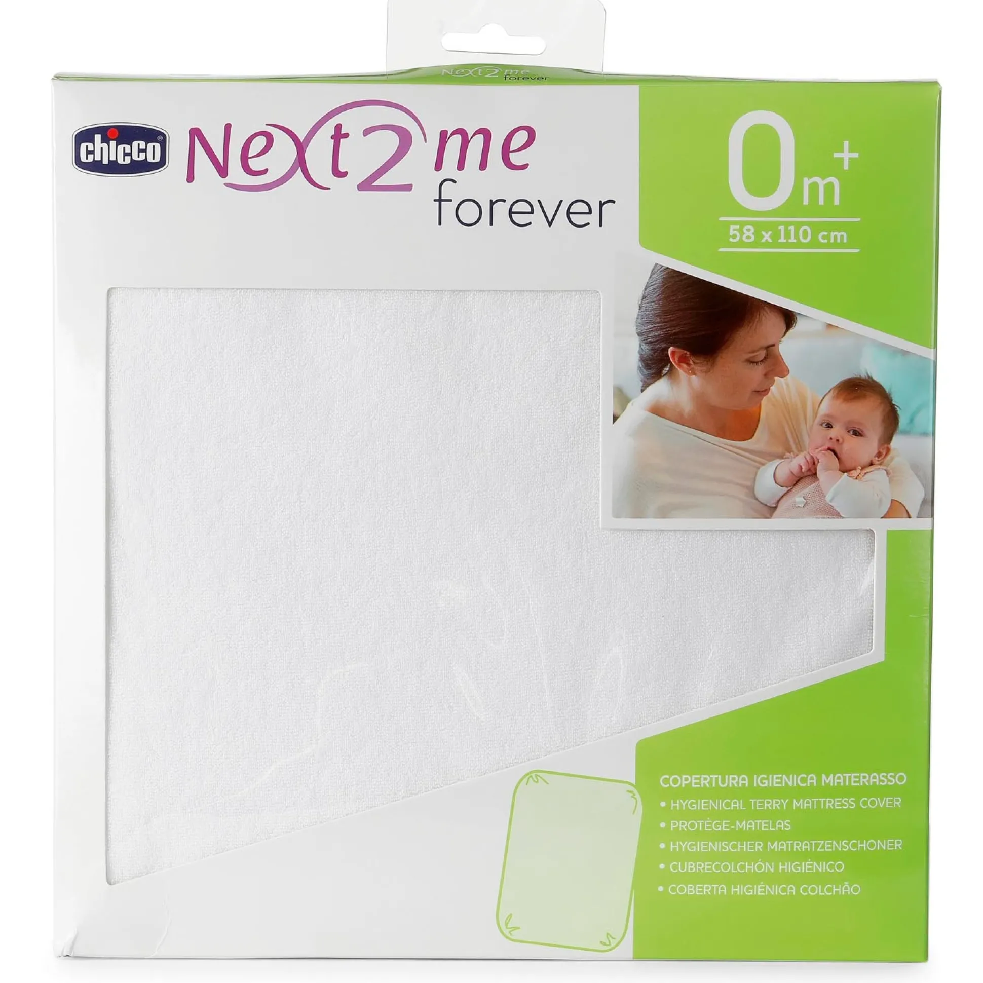 Chicco Next2Me Forever matrasbeschermer wit