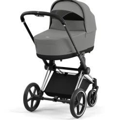 Cybex Priam4 compleet Chrome met zwarte handvatten Mirage Grey