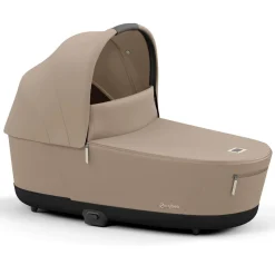 Cybex Priam4 compleet Chrome met bruine handvatten Cozy Beige