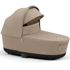 Cybex Priam4 compleet Chrome met bruine handvatten Cozy Beige