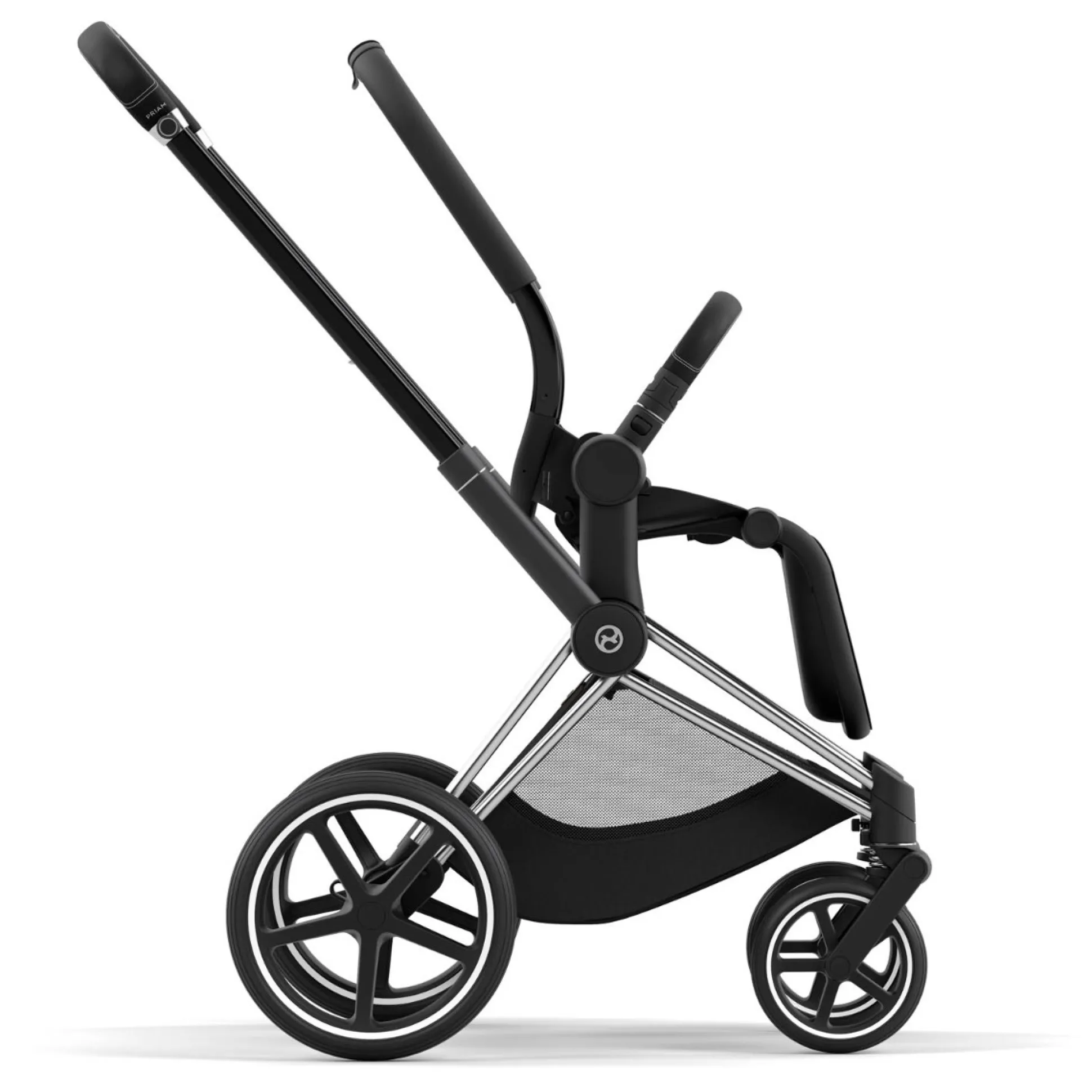 Cybex Priam4 compleet Chrome met zwarte handvatten Cozy Beige