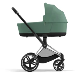 Cybex Priam4 compleet Chrome met zwarte handvatten Leaf Green