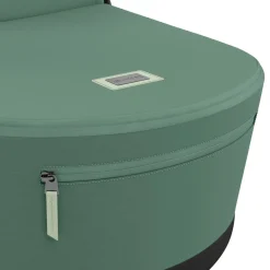 Cybex Priam4 compleet Chrome met bruine handvatten Leaf Green