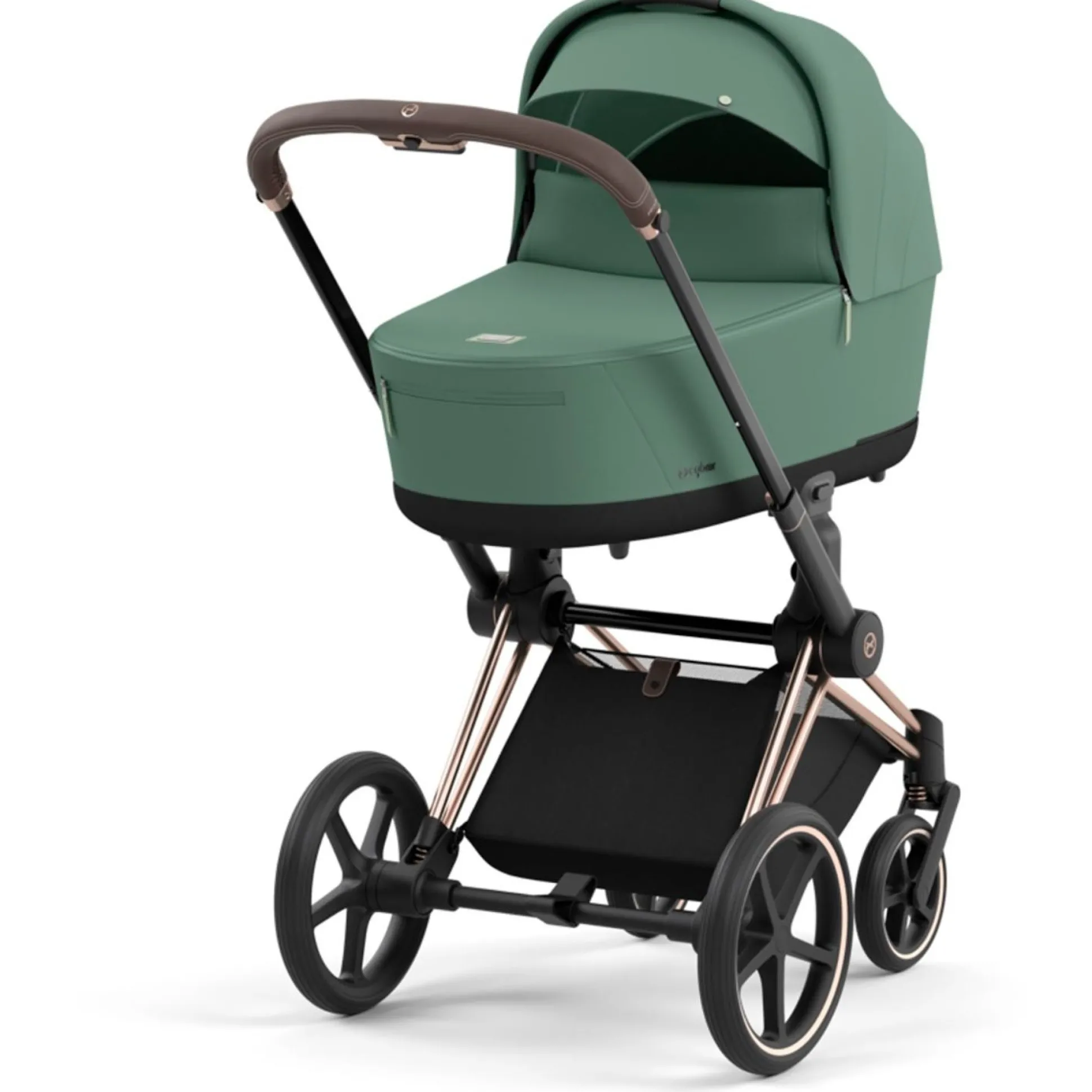 Cybex Priam4 compleet Rosegold Leaf Green
