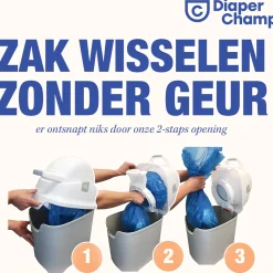 DiaperChamp ONE handsfree luieremmer taupe