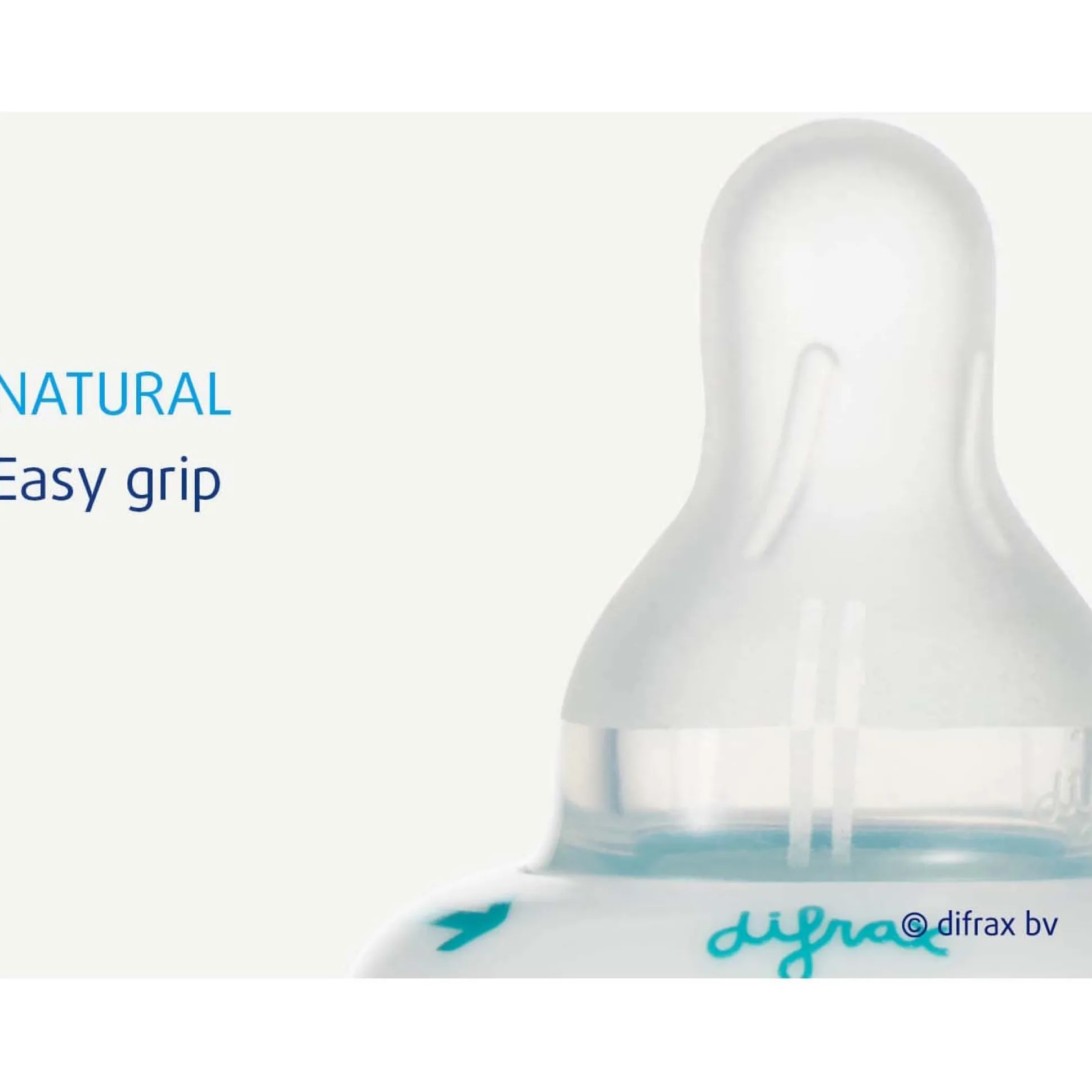 Difrax 1-2-3 doseerspeen Natural - 2 stuks transparant