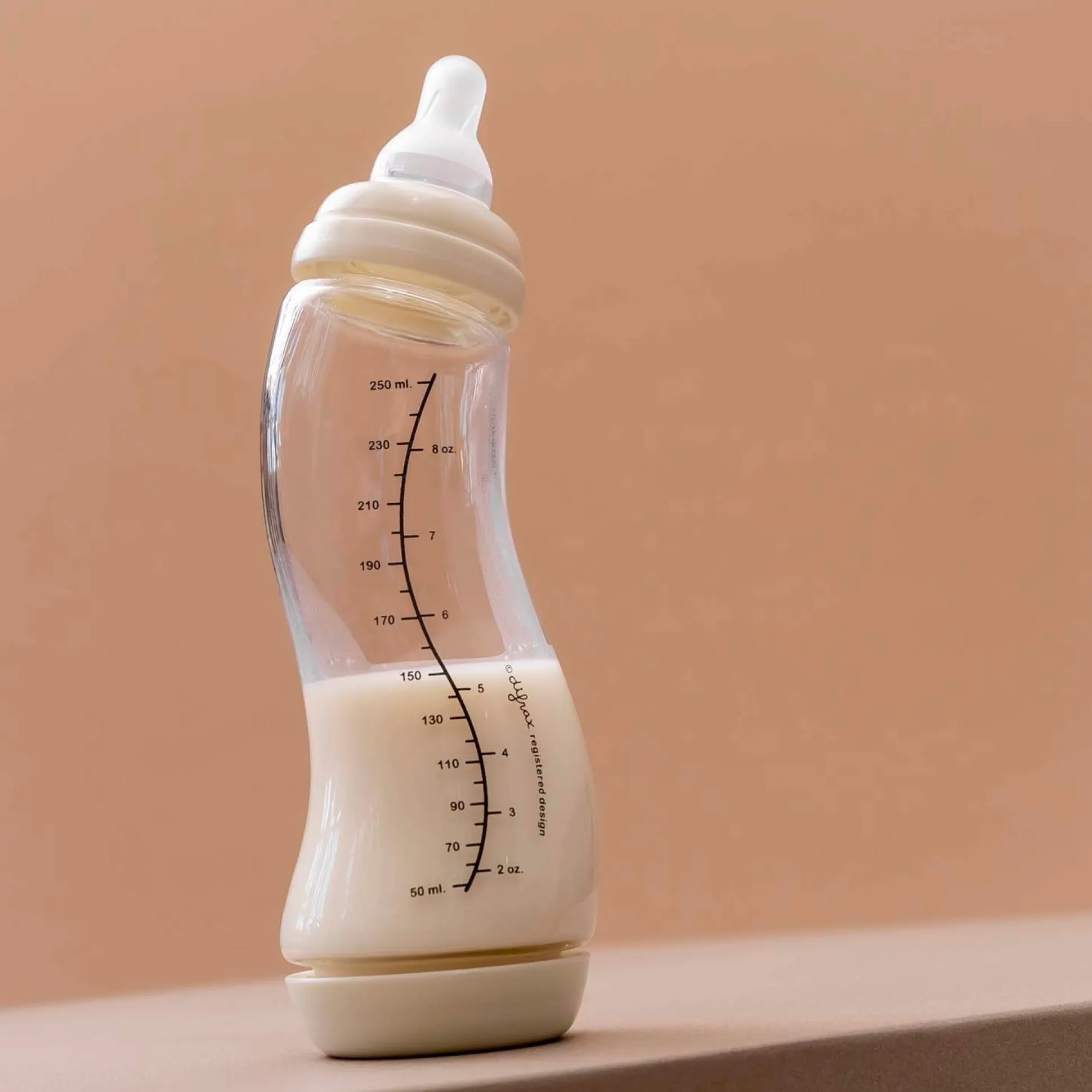 Difrax Anti-Colic S-babyfles glas roze