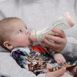 Difrax Anti-Colic S-babyfles glas roze