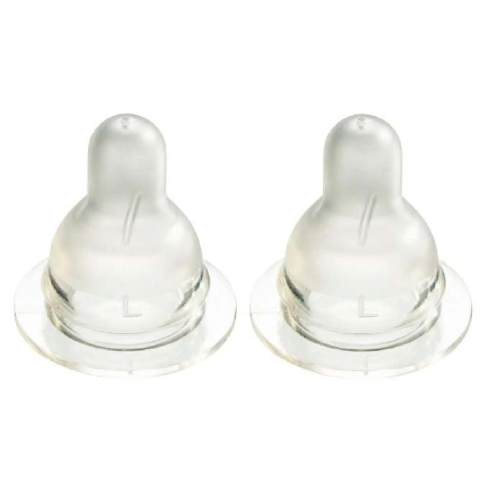 Difrax flessenspeen Natural Large - 2 stuks transparant