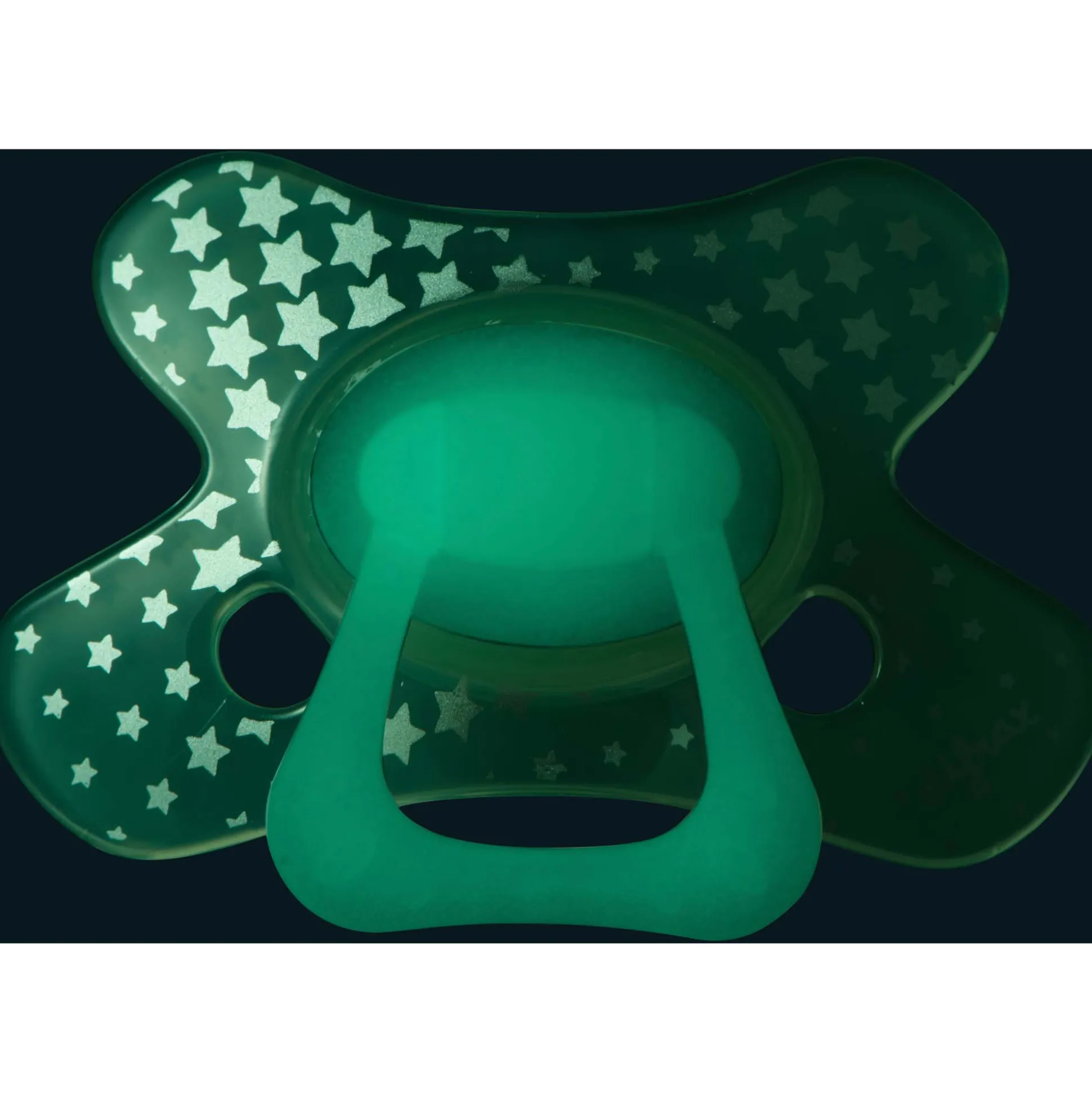 Difrax fopspeen glow in the dark 12 maanden Onbehandeld/Naturel