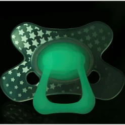 Difrax fopspeen glow in the dark 20+ maanden Onbehandeld/Naturel