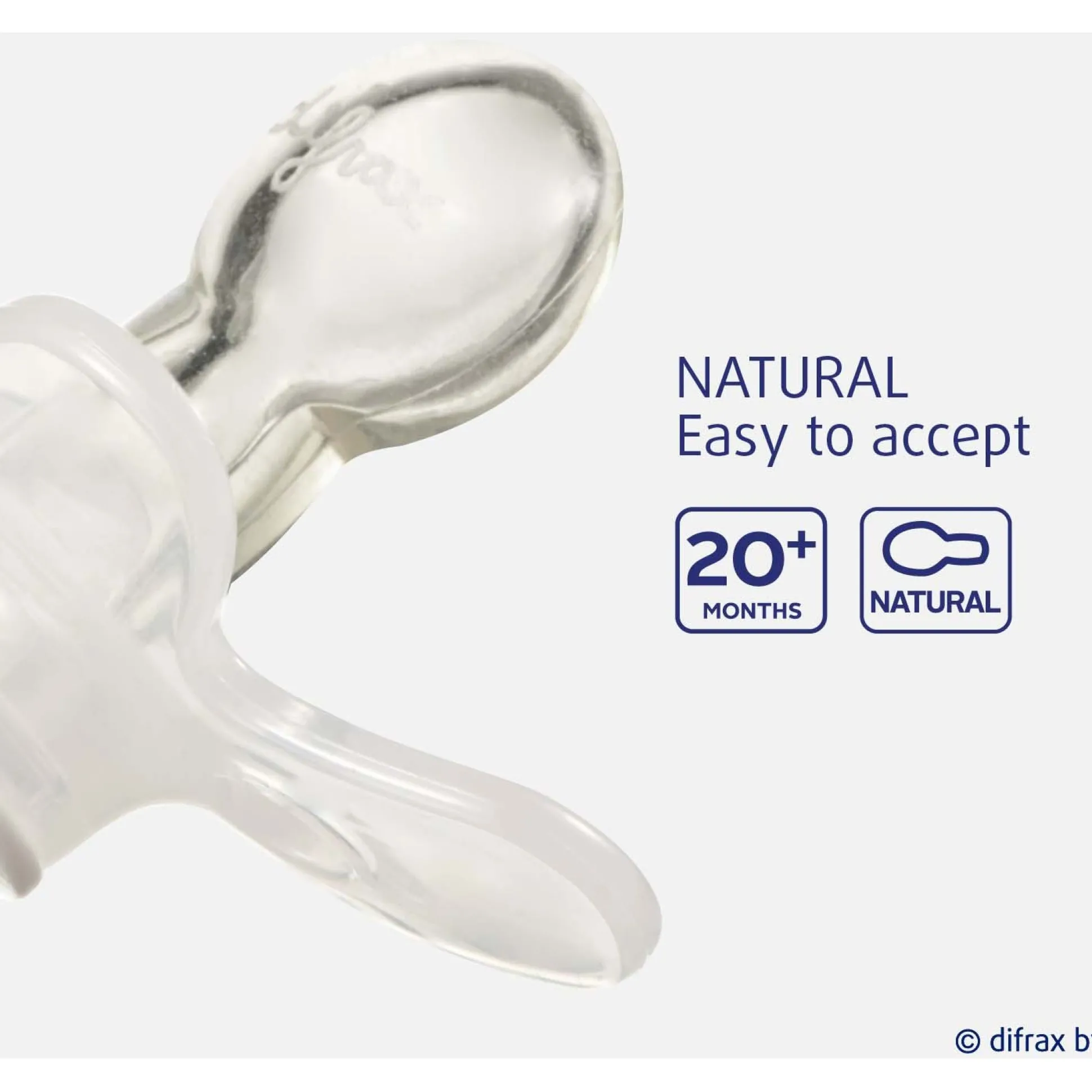 Difrax fopspeen glow in the dark 20+ maanden Onbehandeld/Naturel