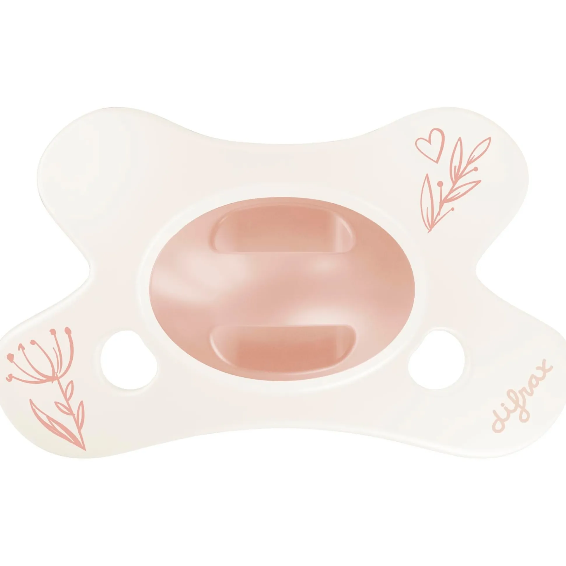 Difrax fopspeen little venture 0-6 maanden Light Pink